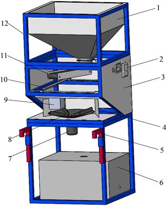 Design and experiment of cone disk centrifugal shellfish seeding device